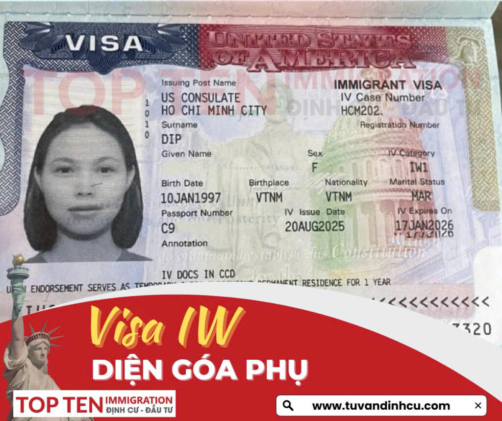Khách hàng thành công nhận visa IW diện góa phụ